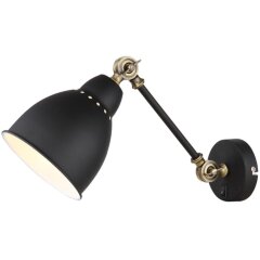 Спот на гибкой ножке Arte Lamp A2054AP-1BK Braccio под лампу 1xE27 60W Спот на гибкой ножке Arte Lamp A2054AP-1BK Braccio под лампу 1xE27 60W