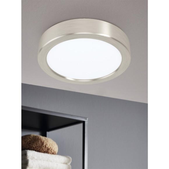 99228 Светодиодный накладной светильник FUEVA 5, 10,5W (LED), ?160, H28, 1350lm, 4000K, сталь, никель