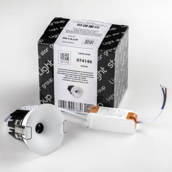 Светильник светодиодный встраиваемый Lightstar Spira 074146