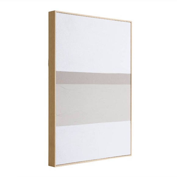 423073 KIJAL Картина на холсте в раме пластик белый тауп цвет дуб L512 W51 H712 423073 KIJAL Картина на холсте в раме пластик белый тауп цвет дуб L512 W51 H712