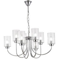 SLE1127-103-08 Светильник подвесной Хром/Прозрачный E14 8*40W TILDA