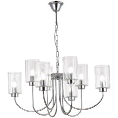 SLE1127-103-08 Светильник подвесной Хром/Прозрачный E14 8*40W TILDA SLE1127-103-08 Светильник подвесной Хром/Прозрачный E14 8*40W TILDA