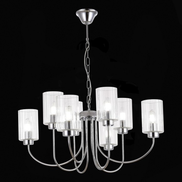 SLE1127-103-08 Светильник подвесной Хром/Прозрачный E14 8*40W TILDA SLE1127-103-08 Светильник подвесной Хром/Прозрачный E14 8*40W TILDA