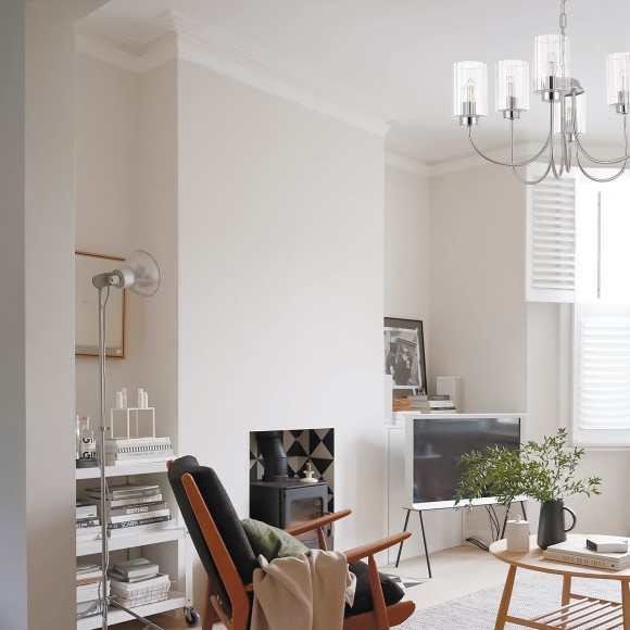 SLE1127-103-08 Светильник подвесной Хром/Прозрачный E14 8*40W TILDA SLE1127-103-08 Светильник подвесной Хром/Прозрачный E14 8*40W TILDA