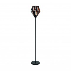 49994 Торшер CARLTON 1 с ножн. выкл., 1х60W(E27), ?255, H1525, основа ?230, сталь, черный, медный 49994 Торшер CARLTON 1 с ножн. выкл., 1х60W(E27), ?255, H1525, основа ?230, сталь, черный, медный