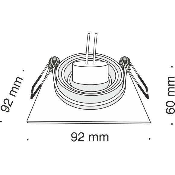 Встраиваемый светильник Maytoni DL024-2-01B Atom под лампу 1xGU10 50W Встраиваемый светильник Maytoni DL024-2-01B Atom под лампу 1xGU10 50W