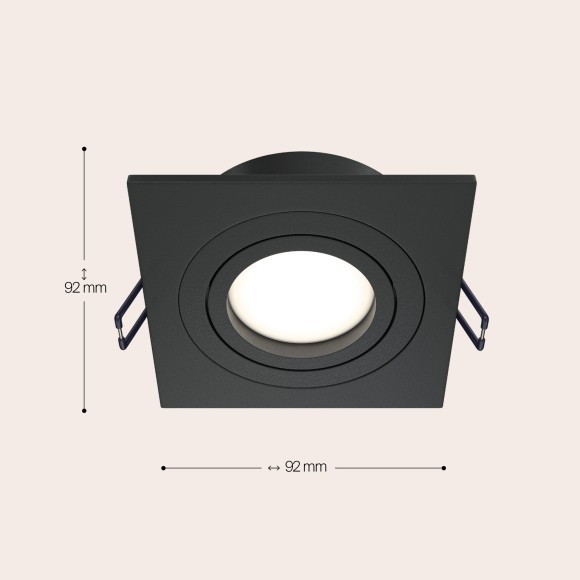 Встраиваемый светильник Maytoni DL024-2-01B Atom под лампу 1xGU10 50W Встраиваемый светильник Maytoni DL024-2-01B Atom под лампу 1xGU10 50W
