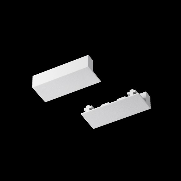Комплект из 2 торцевых заглушек для 1м плоского шинопровода Maytoni Radity TRA084EC-111W Комплект из 2 торцевых заглушек для 1м плоского шинопровода Maytoni Radity TRA084EC-111W