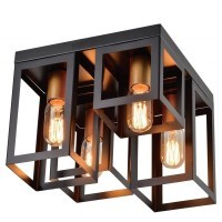 Люстра потолочная Lussole LSP-8409 BULLOCK IP21 под лампы 4xE27 160W