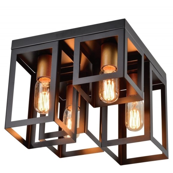 Люстра потолочная Lussole LSP-8409 BULLOCK IP21 под лампы 4xE27 160W