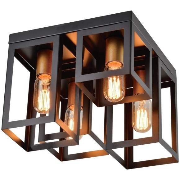 Люстра потолочная Lussole LSP-8409 BULLOCK IP21 под лампы 4xE27 160W