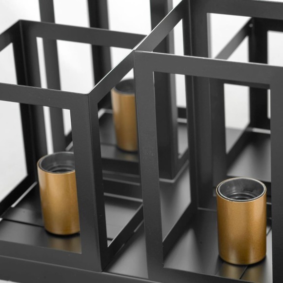 Люстра потолочная Lussole LSP-8409 BULLOCK IP21 под лампы 4xE27 160W