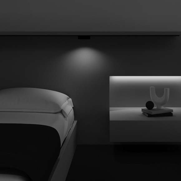 TR084-1-6W3K-B Трековый магнитный светодиодный светильник Maytoni Radity 48V CRI90+ 3000К 90Лм 60° 6Вт