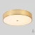 BUTTON PL40W LED Crystal Lux BUTTON Накладной потолочный светильник латунного цвета с белым акриловым рассеивателем, LED 40 Вт, CCT 3000–6000 К, пульт ДУ, 3200 Лм, CRI 80, IP20, 220 В, подключение через клемму