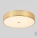 BUTTON PL40W LED Crystal Lux BUTTON Накладной потолочный светильник латунного цвета с белым акриловым рассеивателем, LED 40 Вт, CCT 3000–6000 К, пульт ДУ, 3200 Лм, CRI 80, IP20, 220 В, подключение через клемму