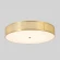 BUTTON PL40W LED Crystal Lux BUTTON Накладной потолочный светильник латунного цвета с белым акриловым рассеивателем, LED 40 Вт, CCT 3000–6000 К, пульт ДУ, 3200 Лм, CRI 80, IP20, 220 В, подключение через клемму