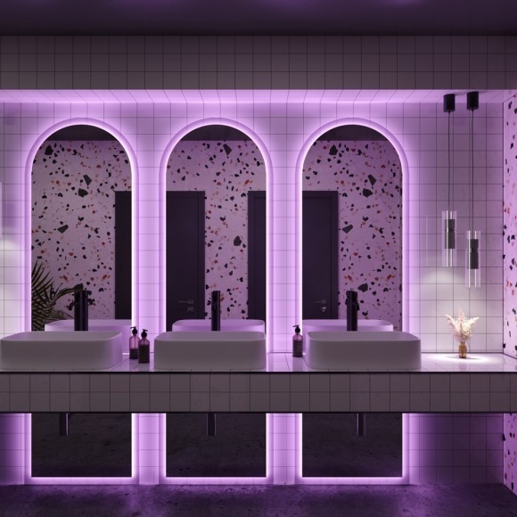 Светодиодная лента 12В 5050 7,2Вт/м RGB 5м IP65 арт.10127