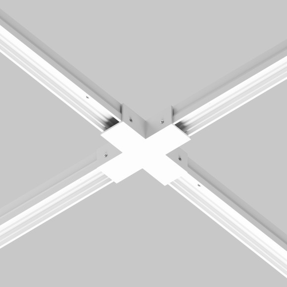 Коннектор X-образный для профиля Elasity IP O-TR001-CC-W Коннектор X-образный для профиля Elasity IP O-TR001-CC-W