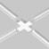 Коннектор X-образный для профиля Elasity IP O-TR001-CC-W Коннектор X-образный для профиля Elasity IP O-TR001-CC-W