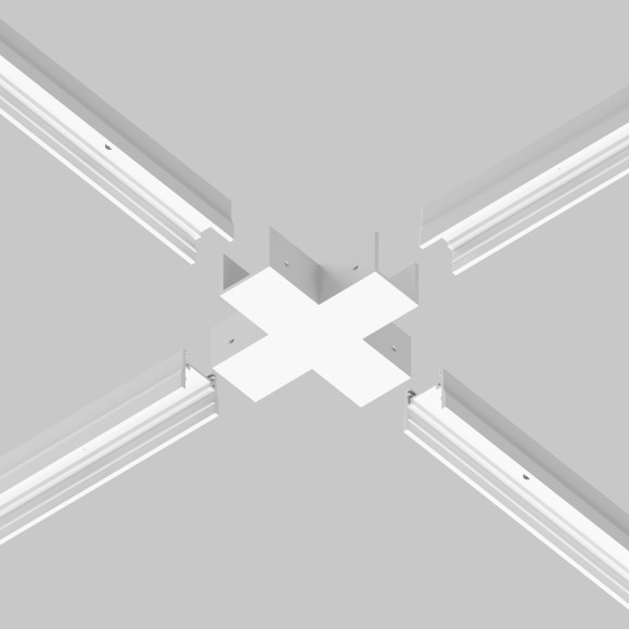 Коннектор X-образный для профиля Elasity IP O-TR001-CC-W Коннектор X-образный для профиля Elasity IP O-TR001-CC-W