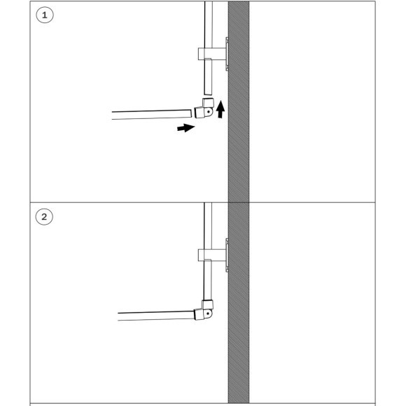 Гибкое cоединение 48V черное Due Hermes Lightstar 510157