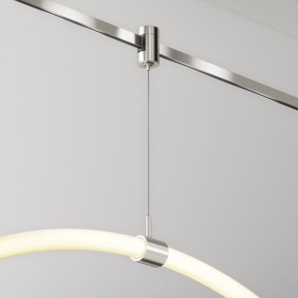 Коннектор с тросовым подвесом Tau в шинопровод Maytoni Flarity платина TRA154SW-1PT