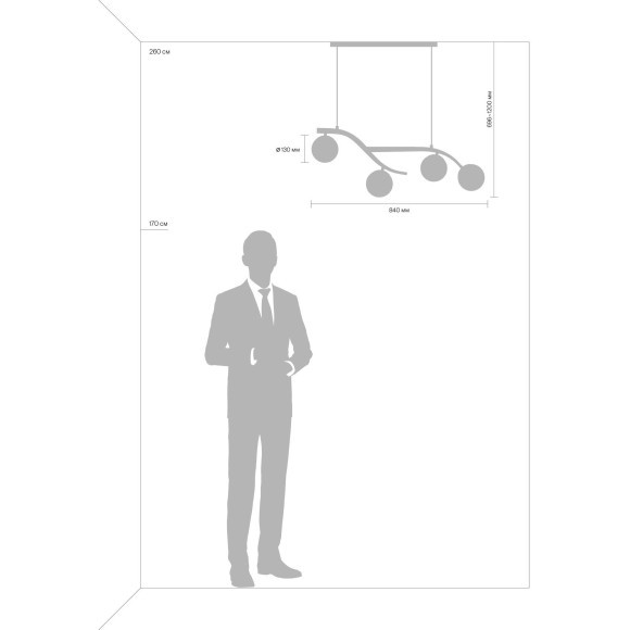 Подвесной светильник Freya FR8014PL-04BS Rosella под лампы 4xE27 60W