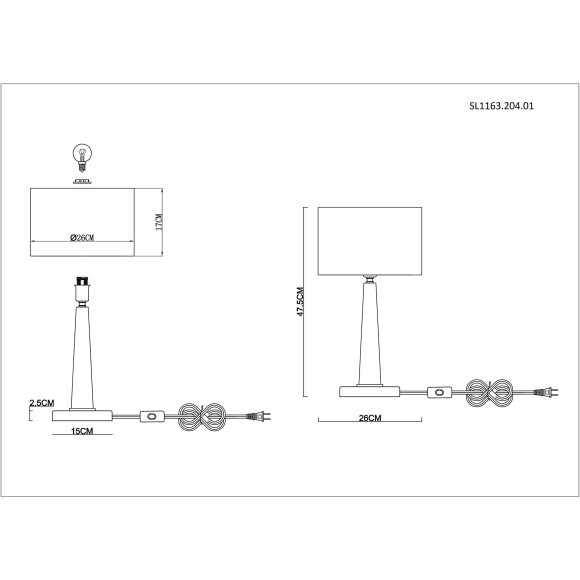 SL1163.204.01 Прикроватная лампа ST-Luce Матовое золото/Белый E14 1*40W VELLINO SL1163.204.01 Прикроватная лампа ST-Luce Матовое золото/Белый E14 1*40W VELLINO