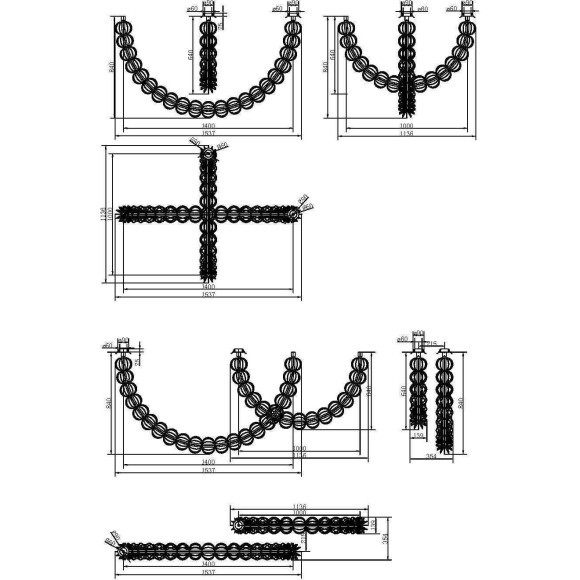 Подвесной светильник Maytoni MOD216PL-L42G3K