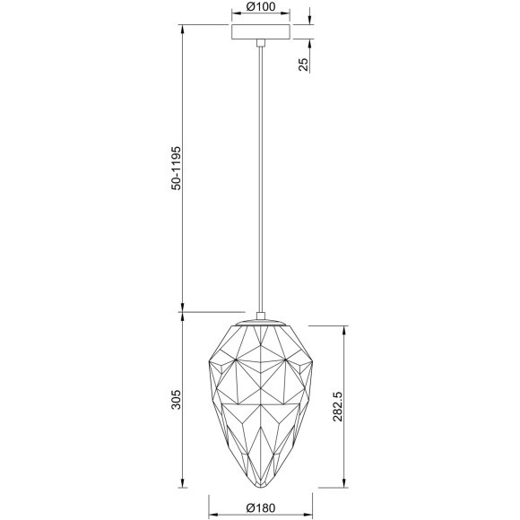 Подвесной светильник Maytoni P052PL-01BL