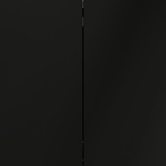 Выключатель встраиваемый VOLTUM S70 двухклавишный 10А, (черный матовый)