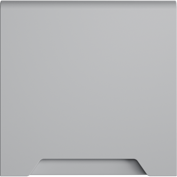 Накладка для розетки с заземлением, защитными шторками и крышкой, S70 (серый)