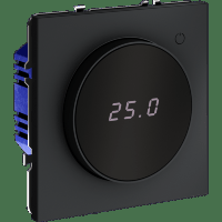 Терморегулятор электронный VOLTUM S70 с индикацией и датчиком, для теплого пола, (графит)