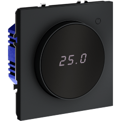 Терморегулятор электронный VOLTUM S70 с индикацией и датчиком, для теплого пола, (графит)