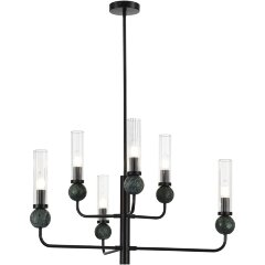 SL1244.403.06 Светильник подвесной ST-Luce черный/прозрачный E14 6*40W MEDEA SL1244.403.06 Светильник подвесной ST-Luce черный/прозрачный E14 6*40W MEDEA