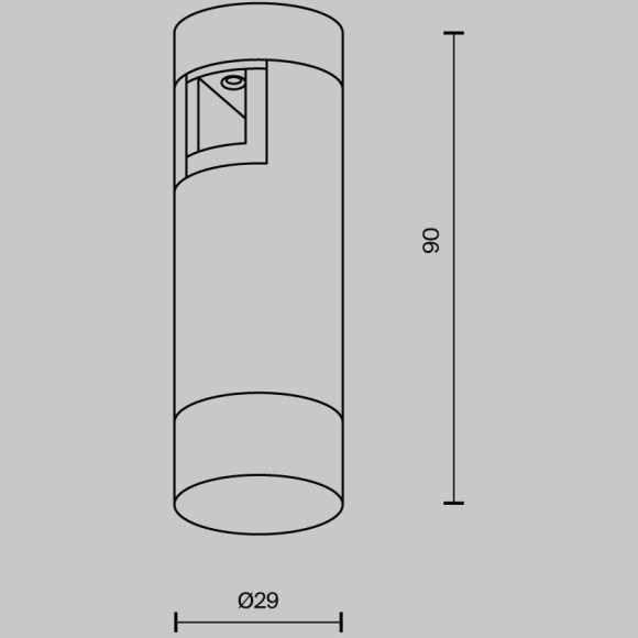 Трековый светильник Technical TR145-1-3W4K-W-B