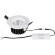Lightstar SOFFI 212446IP65 Белый круглый встраиваемый поворотный влагозащищенный светильник диаметром 8.5см, с CCT переключателем цветовой температуры на драйвере, 10Вт 3000;4000;6000К 920Лм CRI90 38° IP65