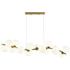 SL1519.303.16 Светильник подвесной ST-Luce Латунь/Белый G9 16*5W 4000K SWEVEN SL1519.303.16 Светильник подвесной ST-Luce Латунь/Белый G9 16*5W 4000K SWEVEN