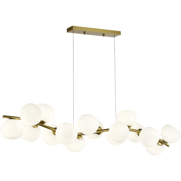 SL1519.303.16 Светильник подвесной ST-Luce Латунь/Белый G9 16*5W 4000K SWEVEN