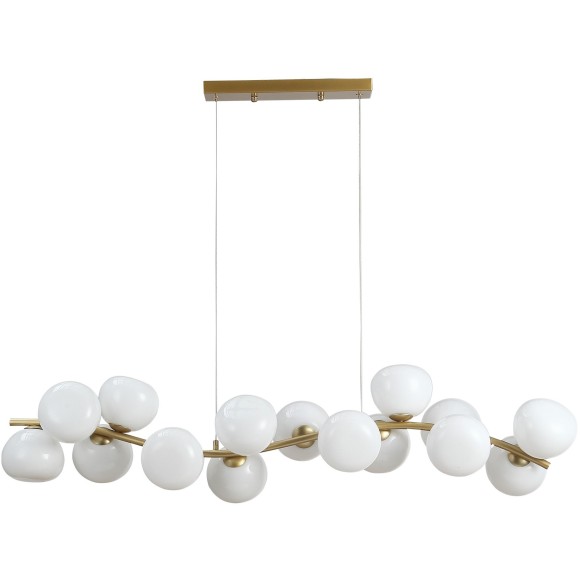 SL1519.303.16 Светильник подвесной ST-Luce Латунь/Белый G9 16*5W 4000K SWEVEN