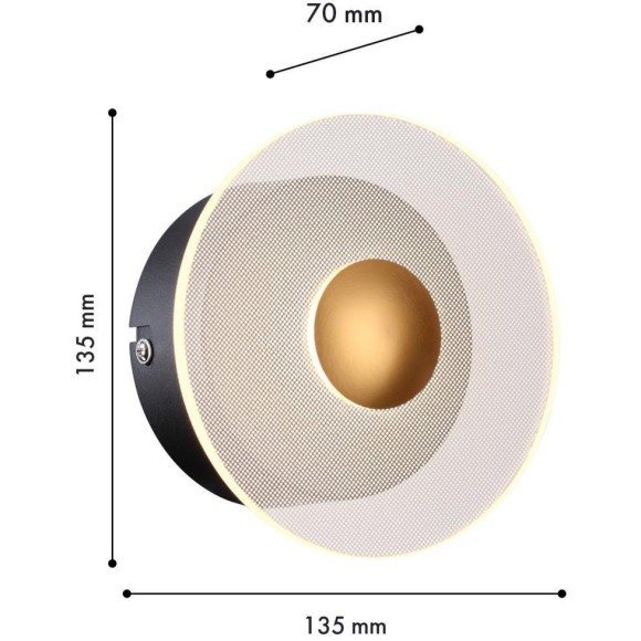 Настенный светильник Solskin 4317-1W