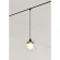 Crystal Lux CLT 0.36 005 5W BL 4000K 1409/387 Подвесной черный магнитный светильник шар, двойной плафон, провод 100см, 5Вт 425Лм 4000К 90° CRI90 48V серия UX5
