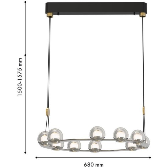 Подвесной светильник Rosio 4291-10P