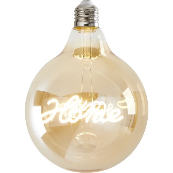 Voltega DIY.Bulbs VG10-G125E27warm4W-F-PD-HOME арт. 8551 Декоративная филаментная LED-лампа E27, 4 Вт, 2500К, CRI 85, 320 лм, IP44, желтое стекло, не диммируемая, габариты 125 x 125 мм