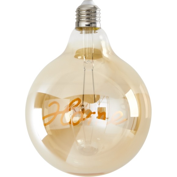 Voltega DIY.Bulbs VG10-G125E27warm4W-F-PD-HOME арт. 8551 Декоративная филаментная LED-лампа E27, 4 Вт, 2500К, CRI 85, 320 лм, IP44, желтое стекло, не диммируемая, габариты 125 x 125 мм