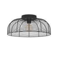 43896 RINROE Потолочная люстра с одной лампой E27, 40Вт, сталь, черный, H200, Ø450