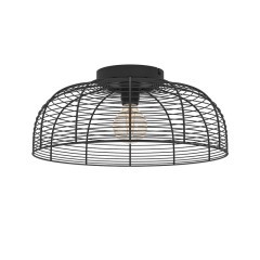 43896 RINROE Потолочная люстра с одной лампой E27, 40Вт, сталь, черный, H200, Ø450 43896 RINROE Потолочная люстра с одной лампой E27, 40Вт, сталь, черный, H200, Ø450