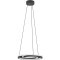 901822 Светодиодный подвес с регулировкой цветовой температуры MEZZOMONTE, 1X20W;1X20W(LED;LED), 2700-6500K, 2220;2220lm, алюминий, сталь, черный, бел