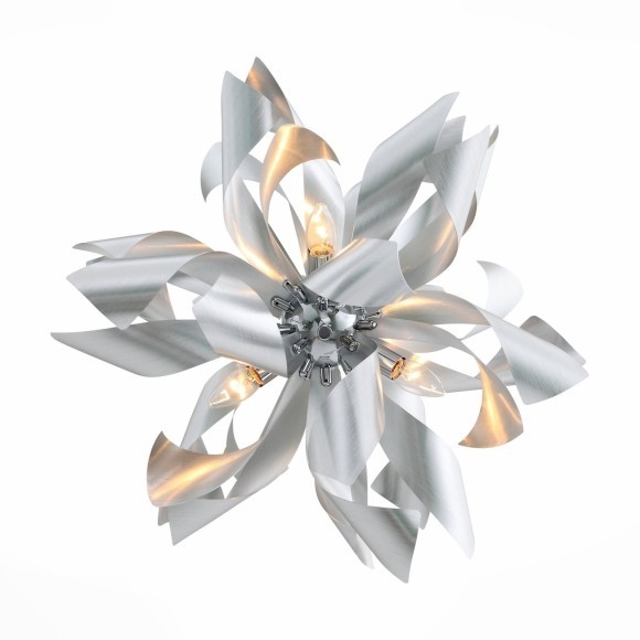 SL453.003.06E Люстра подвесная ST-Luce Алюминий/Алюминий E14 6*40W SPIRAGLIO SL453.003.06E Люстра подвесная ST-Luce Алюминий/Алюминий E14 6*40W SPIRAGLIO