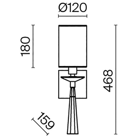 Бра Maytoni MOD224WL-01BS1 Bianco под лампу 1xE14 60W
